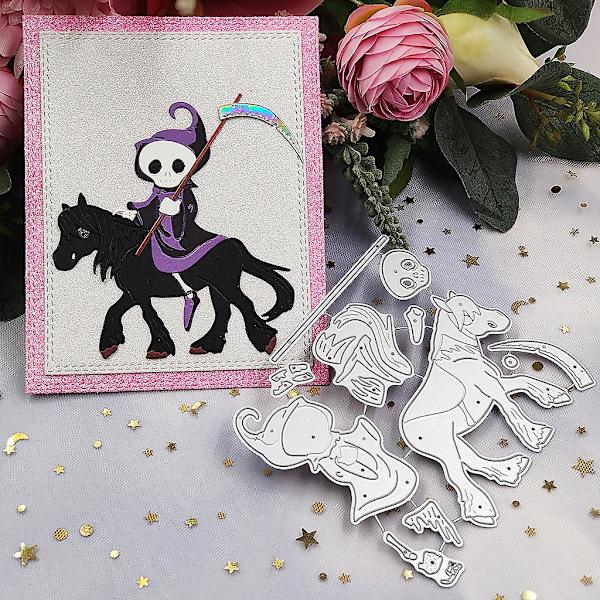 Halloween Spøgelse Metal Skæredør Stencil Diy Scrapbooking Album Papir Skabelon