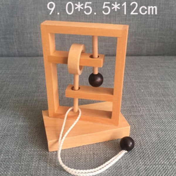 Hotsale! 3D skrivebord Nyhet Tre Tau Loop Puslespill IQ Mind String Hjerne