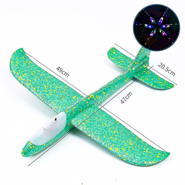 48cm Big Foam Plane Glider Hand Throw Airplane Inertial Outdoor Launch Kids Toys