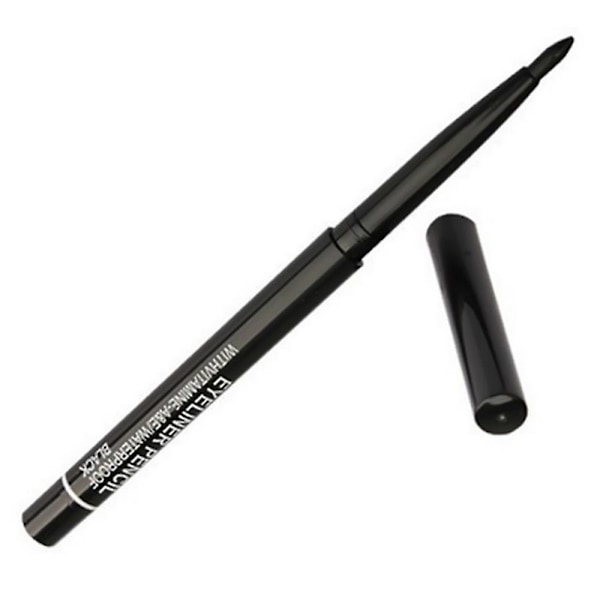 Svart Eyeliner Automatisk Rotation Snabbtorkande Vattentät Penna Långvarig Inte