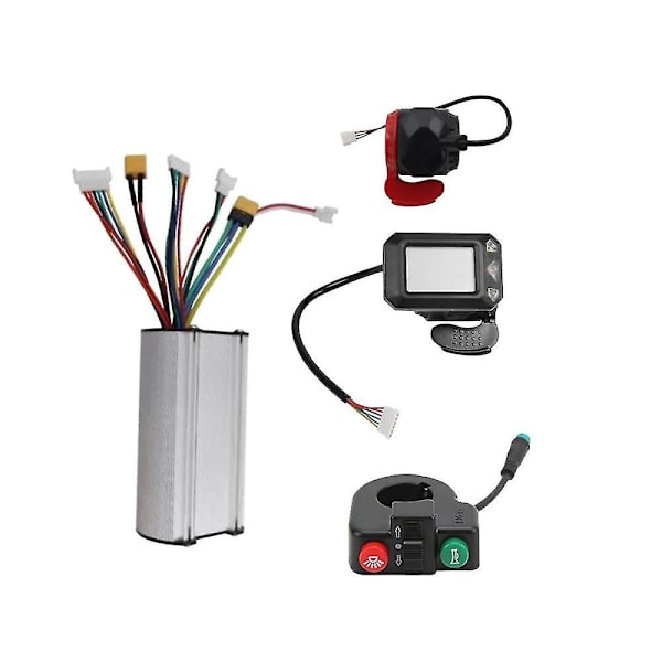 36v 350w Folding Scooter Controller LCD Display Brems Accelerator Gasspaken Bryterknappsett For El