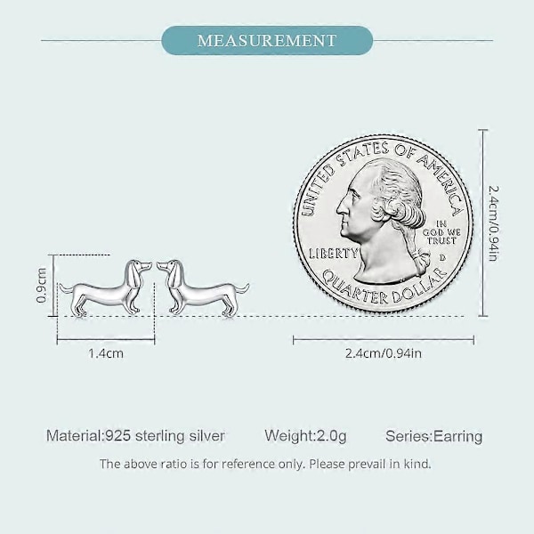 925 Sterling Sølv Søde Dachshund Stud Øreringe Hvalpe Hund Øreringe til Kvinder earrings a