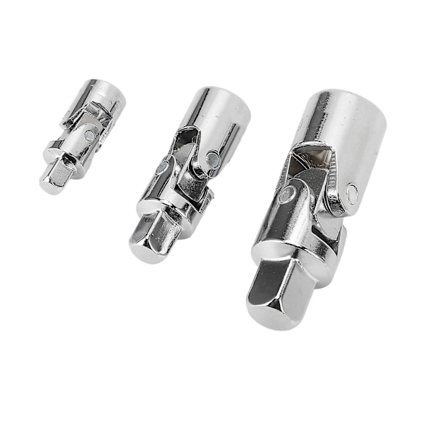 3 stk. Sockeladaptere Roterende Universalleddsett for Power Drill Ratchet Wrench 1/4in 3/8in 1/2in