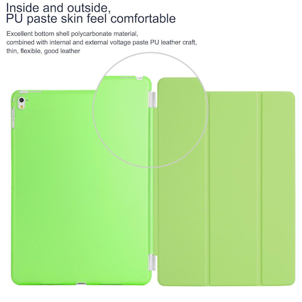 Grøn iPad 2 Stand Magnetisk Letvægts Smart Case Cover til Apple