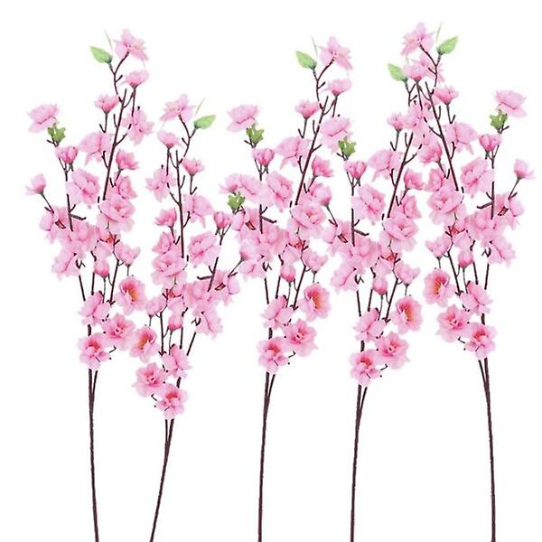 Ferskenblomst Simulering Blomster Kunstig Blomst Bryllup Kirsebærblomst Falsk Blomst