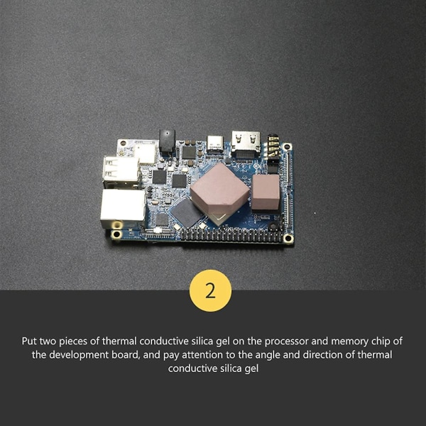For Orange Pi 4/4b Aluminiumlegering Beskyttende Etui + Termisk Ledende Klæbemiddel Til Orange Pi Udvikling