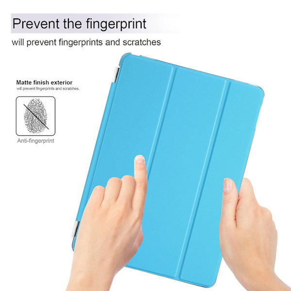 Blå iPad 3:e generation stativ magnetiskt smartfodral för Apple