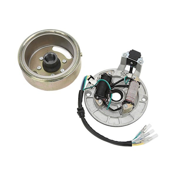 Magneto Stator Svinghjul Rotor Kit Kobber Aluminium Til 90cc 110cc 125cc 140cc Kick Start Motor Pit Pro Pit Bike