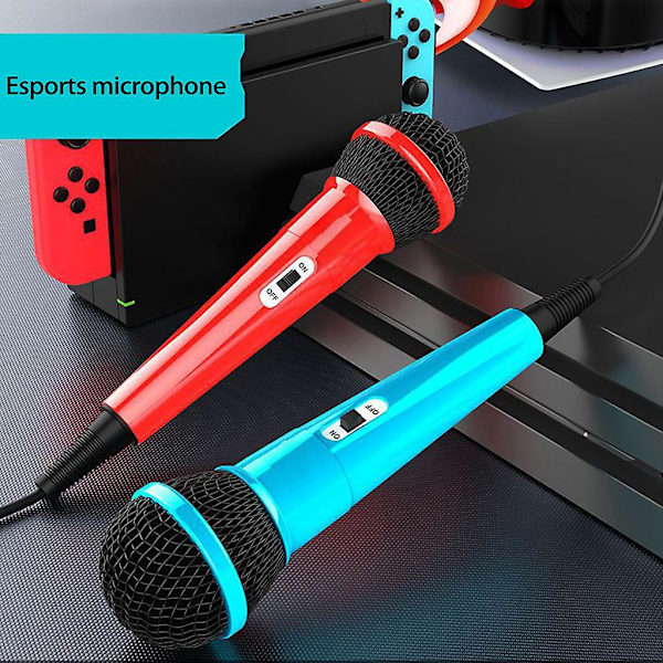 Trådbundna mikrofoner med USB-adapter för Switch   Kondensatorinspelningsmikrofoner