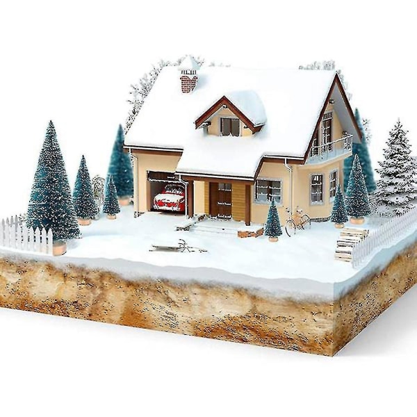 50st Miniatyr konstgjord julgran Liten snö frost träd tall