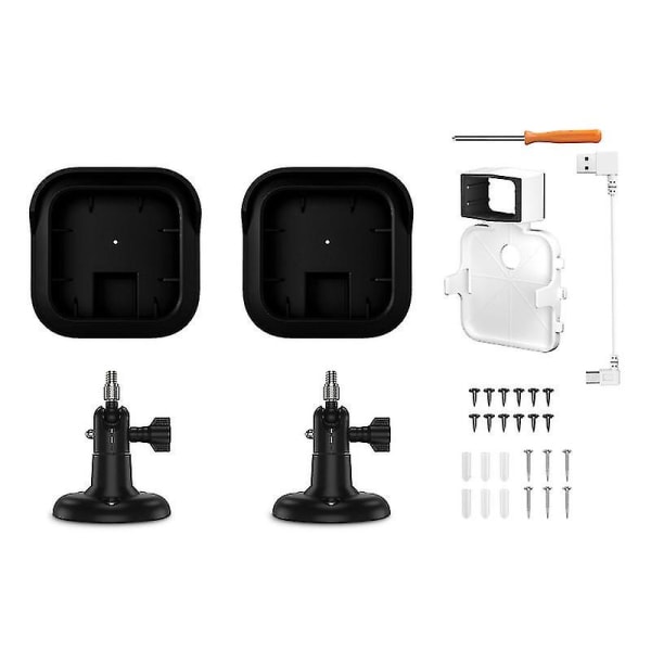 2 kpl Df1079+1021+df1005 Ulkoseinätekiinnike Plus Sääsuojattu suojakotelo ja 360 asteen säädettävä kiinnityslukitus Blink All-new Blink Ou