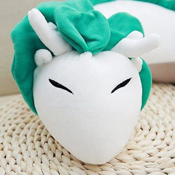 Superpehmeä ja söpö sarjakuva White Dragon Neck Pillow U-muotoinen tyyny