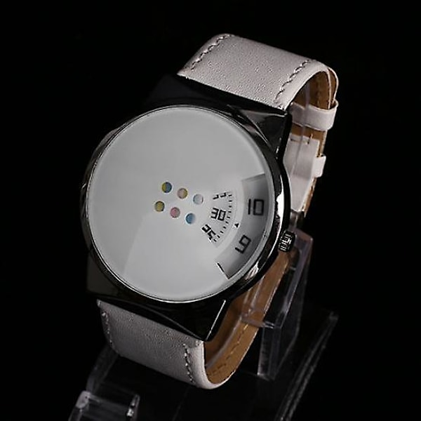 Mode Faux Læder Rem Digital Kvarts Armbåndsur til Mænd og Kvinder