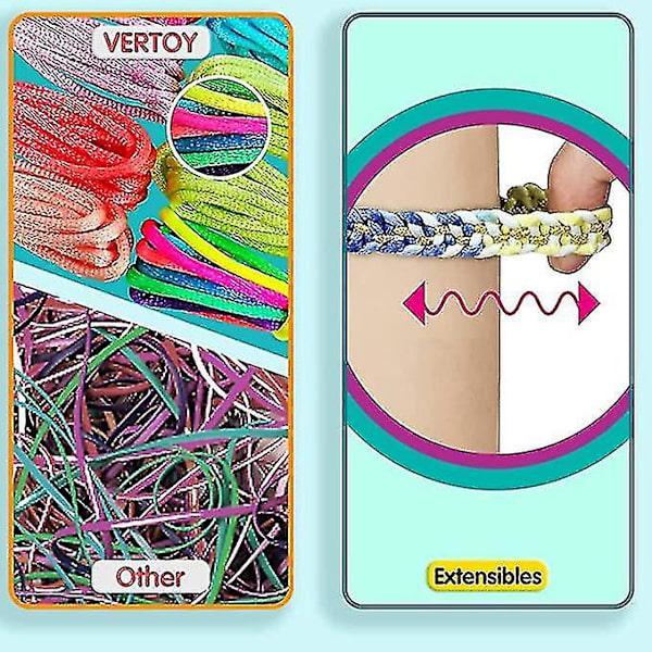 Børns Kunst og Håndværk, Diy Venskab Armbånd Fremstillingssæt