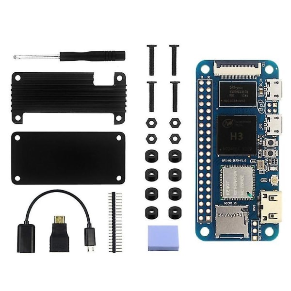 Banana Pi M2 Zero Development Board + case+ USB kaapeli Core 512mb Allwinner H3 emolevylle