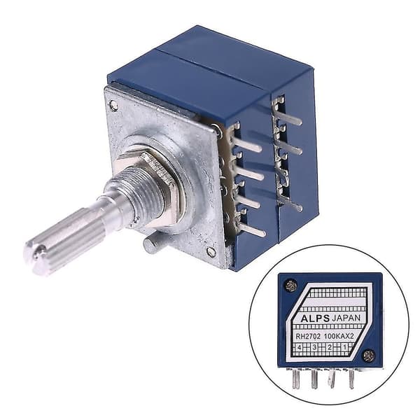 Potentiometer Rh2702 8-polig Serrated Split Shaft 6mm Precision 27-typ A100k 100k