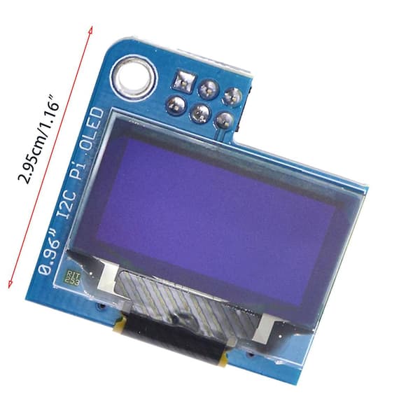 I2c-skjermmodul 0,96 tommer I2c Oled-skjermmodul Blå Oled-skjermdriver