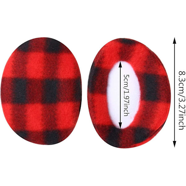 Sunrain 6 Par Öronmuffar Bandlösa Fleece Öronvärmare Vinter Öronöverdrag Unisex, 6 Färger