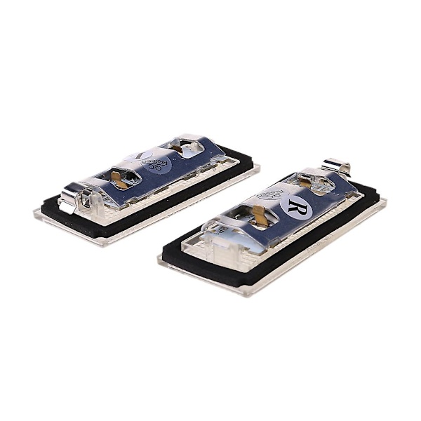 2 stk. Led Nummerplade Lys Lamper Til  E66 E65 7-serie 735i Hvid
