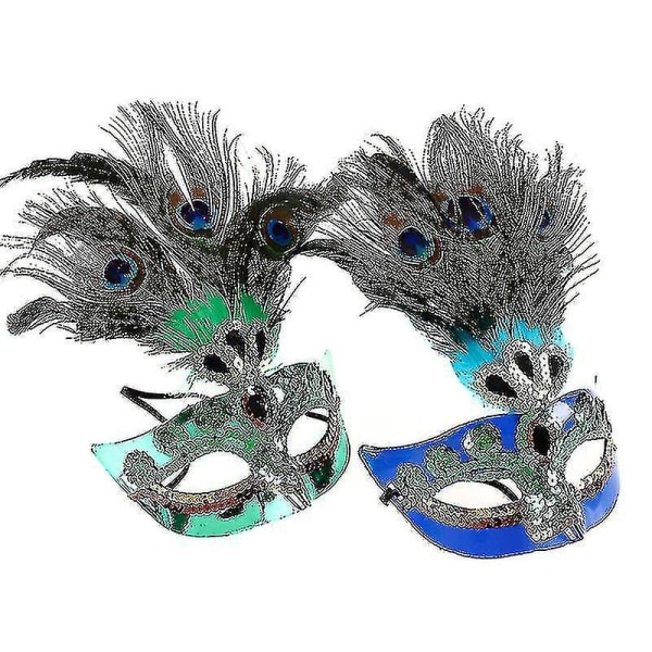 Maskerade Carnival Ball Disguise Peacock Feather Mask