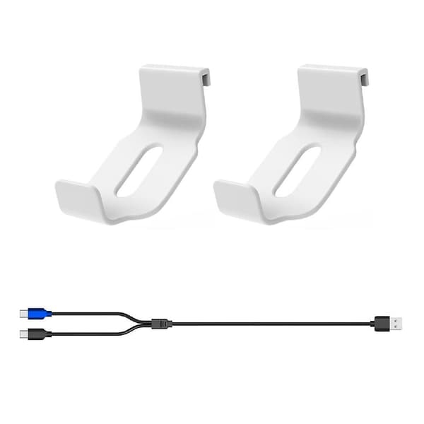 VR-kontrollerholderkrok for PS VR2-kontroller, stabil stativ, ladekabel