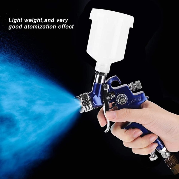 Spraypistol for maling, profesjonelt spraysystem for maling, 125 ml 0,8 mm dyse