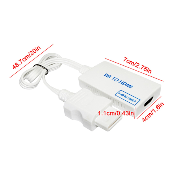 Understøttelse af HDMI-outputtilstand til Wii til HDMI-adapterkonverter, praktisk til