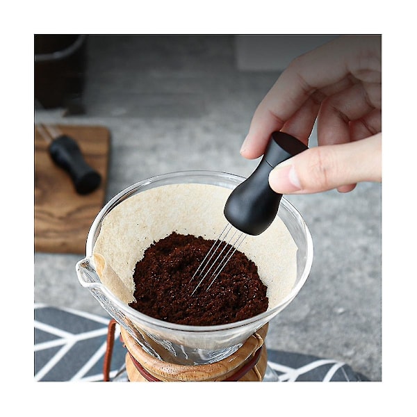 Espresso Kaffebønner Fordeler Nåle i Rustfrit Stål Kaffestamper Wdt Kaffebønner Omrøring Barista