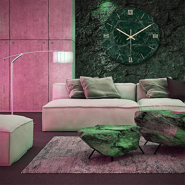 Väggklocka Minimalism Modern Stil Ljudlös Miljöskydd