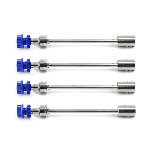 4 st. Ståldrivaxlar CVD Drivaxlar med Splined Hjulhex för E- 2.0 86086-4 1/10 RC Bil Uppgradering