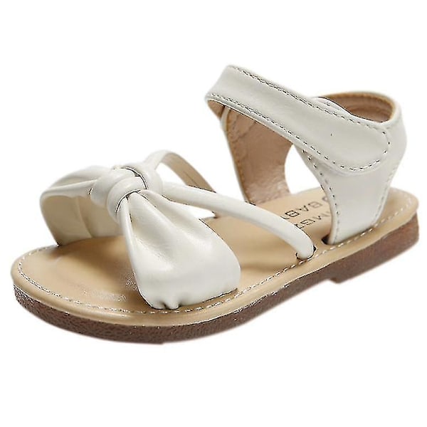 Jentesommersandaler med førsteklasses gummisåle beige 17.2cm