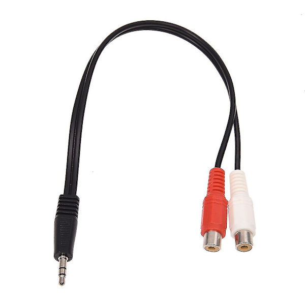 3,5 mm:n stereosovitin, kuulokeliitäntä 2 RCA-liitäntään, äänikaapeli, 3,5 mm uros - 2x RCA naaras