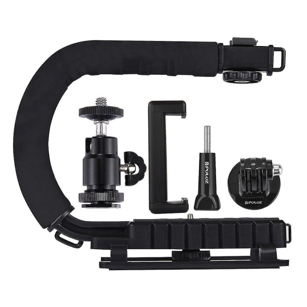 Puluz Pkt3011 Stabilisator Bærbar U-formet Dv Rack Med Telefonholder Sort