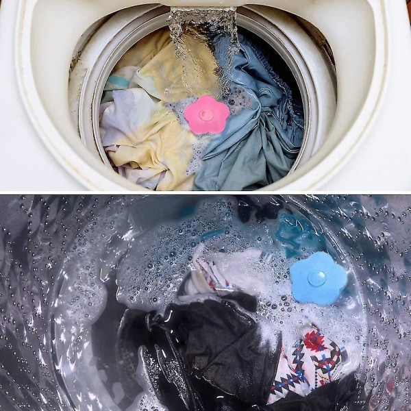 4 stk fnugfanger til tøjvask, kæledyrshårfjerner til tøjvask, vaskemaskine Flydende fnugnetpose Genanvendelig