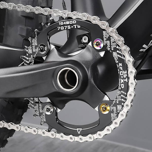 4 stk. cykelklinge skruer Tc4 titaniumlegering krank klinge bolte til vej Bmx cykel enkelt dobbelt