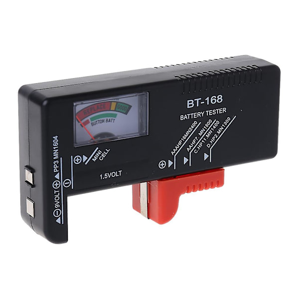 Universal batteritester Aa Aaa C D 9v knapcelle checker Volt tester checker