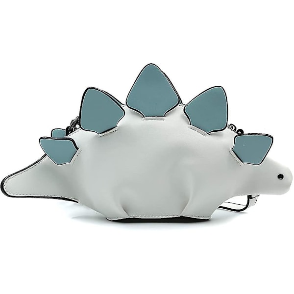 Qiming dinosaurie axelväska, pu stegosaurus crossbody väska för flicka kvinnor