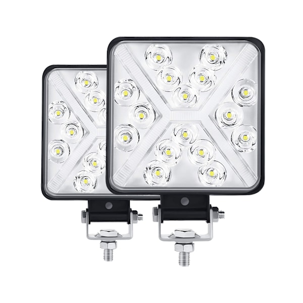Par 4 LED-arbetsljus för traktor 300w 12000lm 6000k 4x4 LED-strålkastare Ip67 Motorcykel LED-tilläggsl