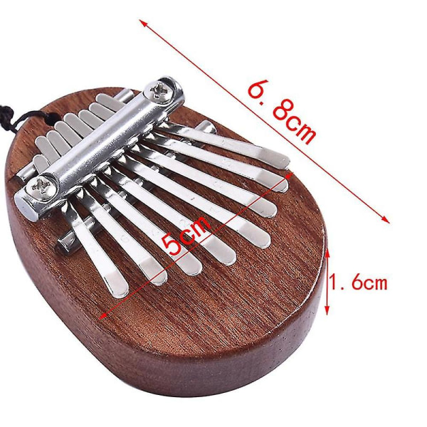 Mini Kalimba 8 tangenter Tommelfingerklaver Fantastisk lyd Finger Keyboard Musikinstrument Shytmv