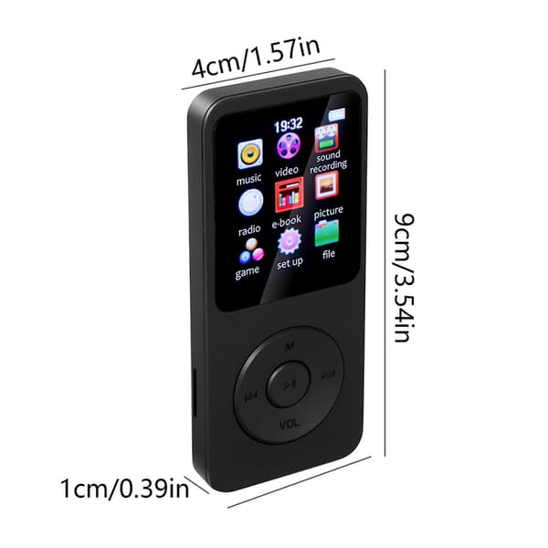 Mp4 Mp3 Musikspelare Barn Extern Bluetooth-kompatibel E-bok Röstinspelare