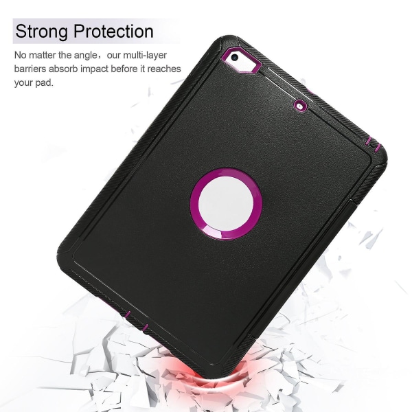 Rose Smart Cover + Iskunkestävä Defender- case Apple Ipad Pro 9.7:lle