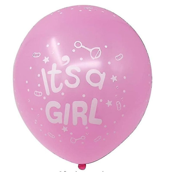 12 tums latex ballong baby shower festdekoration Det är en pojke / det är en flicka