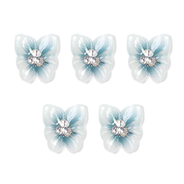 Blomster Negleklistermærker Til Neglekunst Charms Til Sommerfugl Neglekunst Krystal Neglesmykker 2