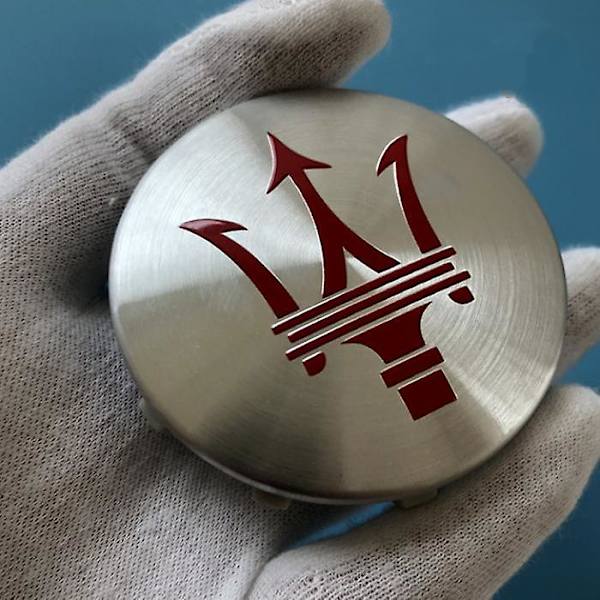 SBSGV Hjuldeksler for Maserati - Ghibli, Geberit President, Levante - 60mm - Svart (Pakke med fire)