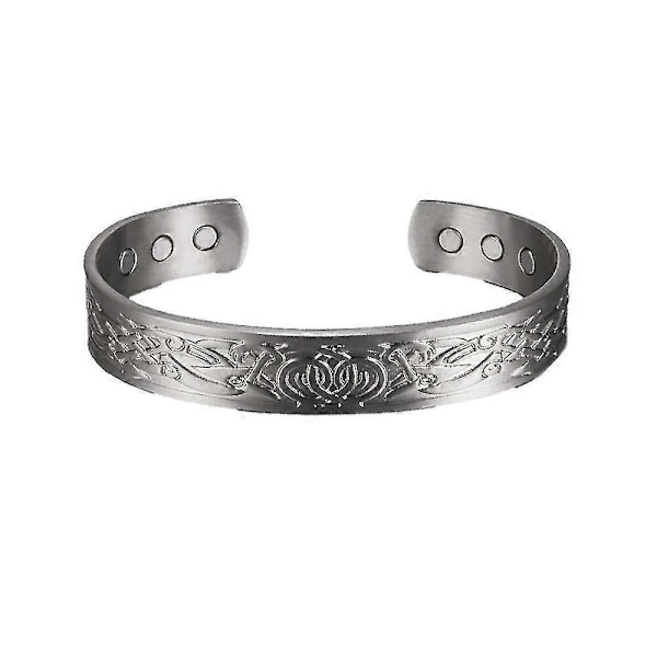 Viking Ren Armbandsmanchet i Rent Koppar Justerbar Energiband Magnetiskt Armband Fördelar Hård Hälsa Man Armband Knuten Metall cb006s 12mm