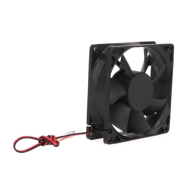 1 stk. til DC 12V 2-benet USB-stik til bærbar computer CPU-udstødningskøleventilator 80x80x25mm