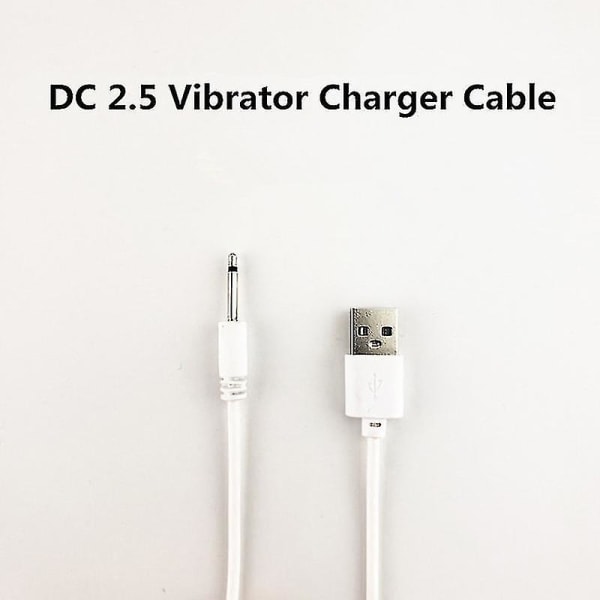 USB Dc 2.5 Vibratorladdarekabel för laddningsbara vuxenleksaker Vibratorer