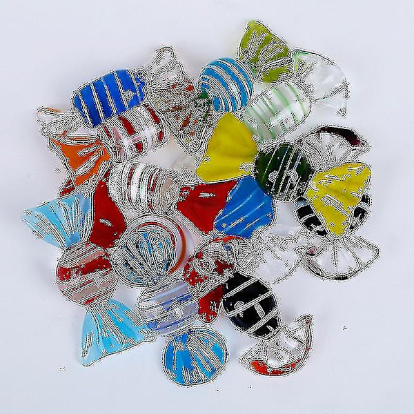 Retro Glas Candy Bryllup Fest Candy Juledekoration Gave -10stk