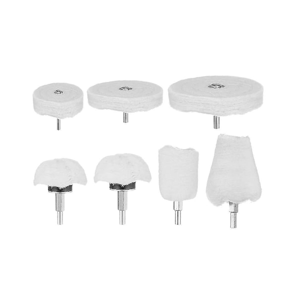 7 Pack Polishing Wheel Set For Drill, Buffing Wheel Kit For Manifold For Metal Aluminum Stainless S