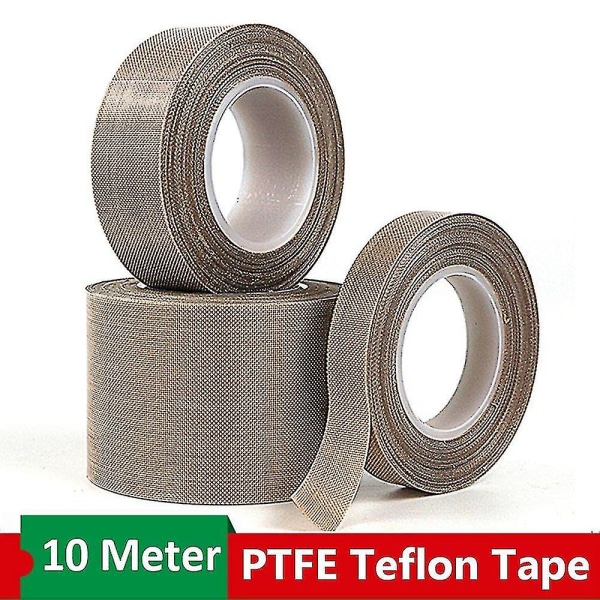 10m Slitasjebestandig Teflon Tape Elektrisk Ptfe Tape Vakuumforsegler Flammehemmende Isolasjon